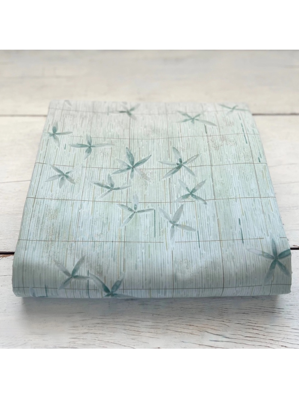RARE Calvin Klein Ocean Grid Jade Green QUEEN Duvet Cover Floral Graphic Italy